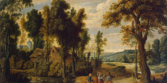 Jesus and Disciples on the Road to Emmaus - Jan Wildons|